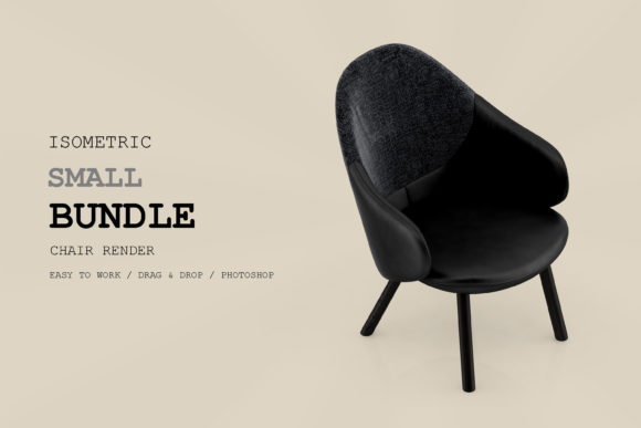 Elevate Your Visual Projects with the Isometric Chair 3D Render Pack 236