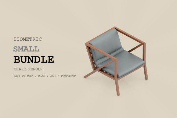 Elevating Visual Storytelling with Isometric Chair 3D Render Pack 7