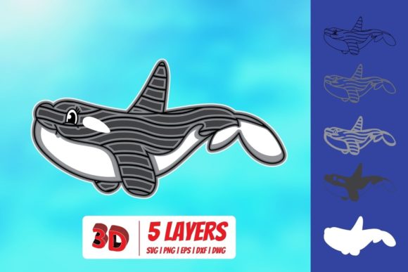 Evaluating the 3D Killer Whale SVG for Digital Crafting Projects