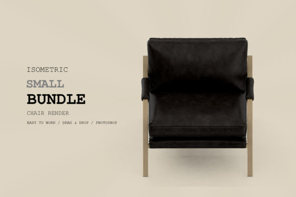 Isometric Armchair 3D Rendering Pac 124