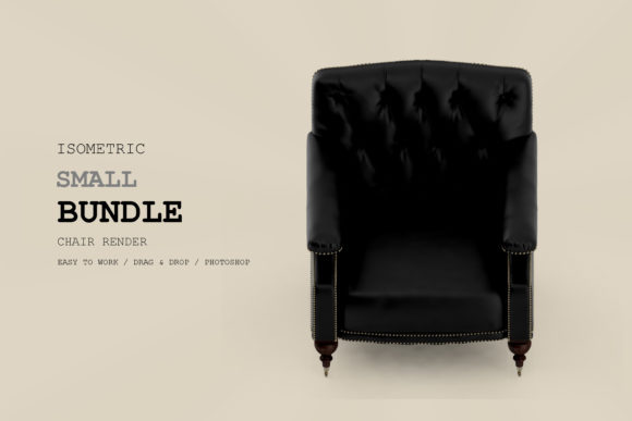 Isometric Armchair 3D Rendering Pac 128