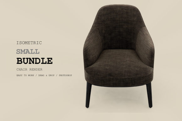 Isometric Armchair 3D Rendering Pack 13
