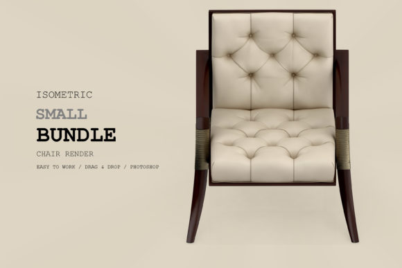 Isometric Armchair 3D Rendering Pack 22