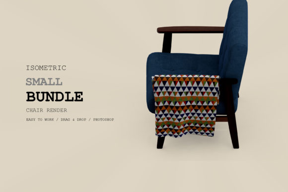 Isometric Armchair 3D Rendering Pack 25