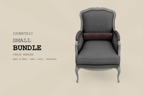 Isometric Armchair 3D Rendering Pack 36