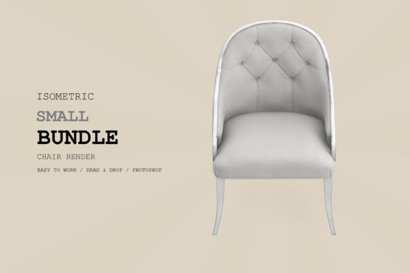 Isometric Armchair 3D Rendering Pack 60