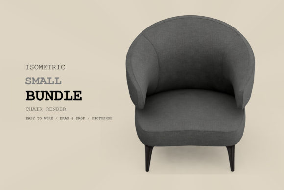Isometric Armchair 3D Rendering Pack 69