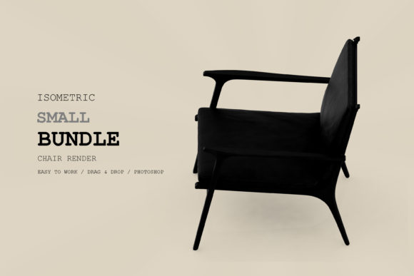 Isometric Armchair 3D Rendering Pack 84