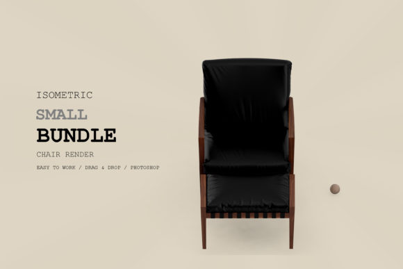 Isometric Armchair 3D Rendering Pack 89