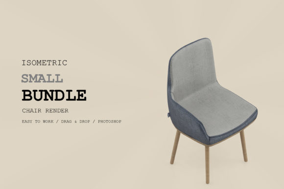 Isometric Chair 3D Render Pack 140