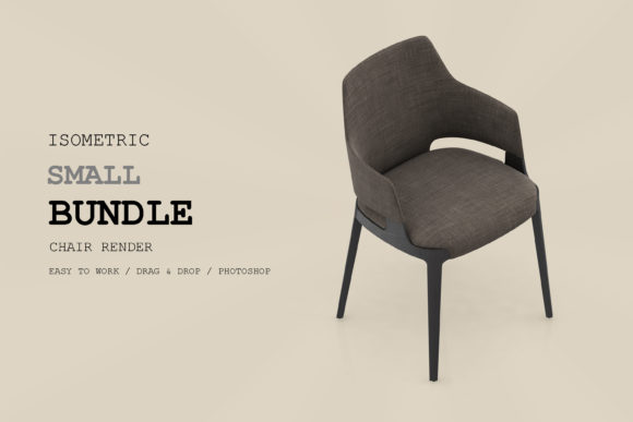 Isometric Chair 3D Render Pack 148: A Versatile Asset for Modern Design Projects