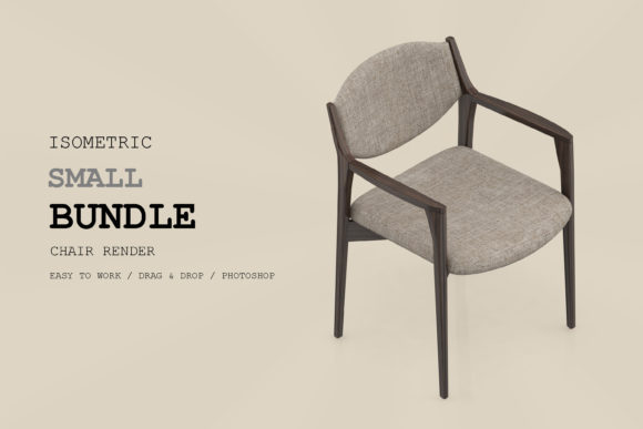 Isometric Chair 3D Render Pack 159