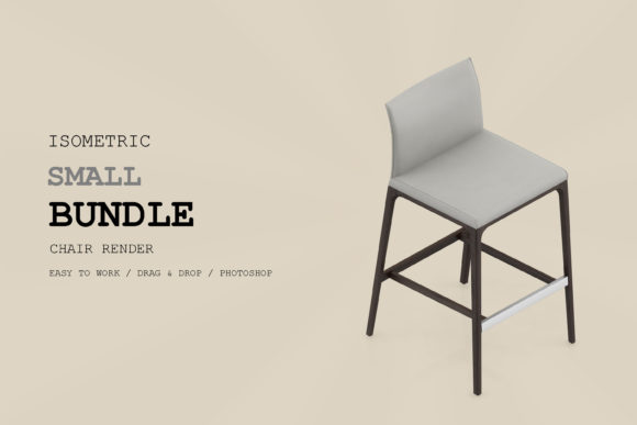 Isometric Chair 3D Render Pack 176