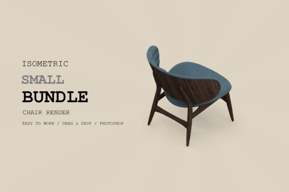 Isometric Chair 3D Render Pack 180