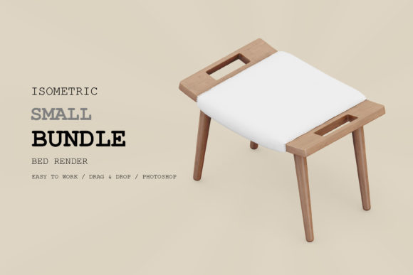 Isometric Chair 3D Render Pack 191