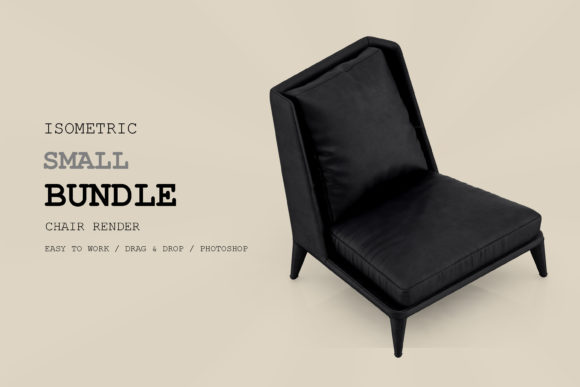 Isometric Chair 3D Render Pack 216