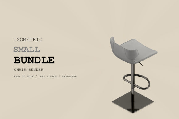 Isometric Chair 3D Render Pack 222