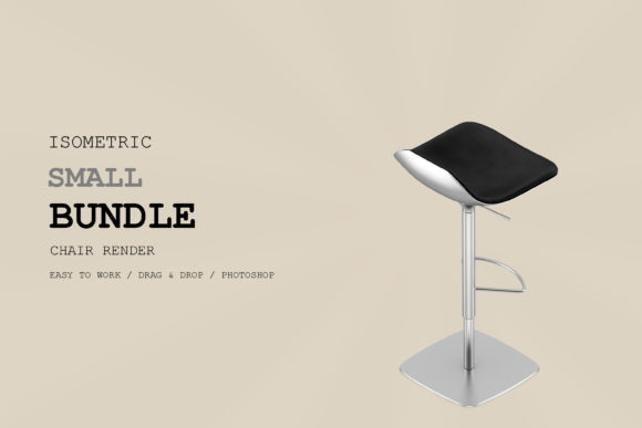 Isometric Chair 3D Render Pack 223
