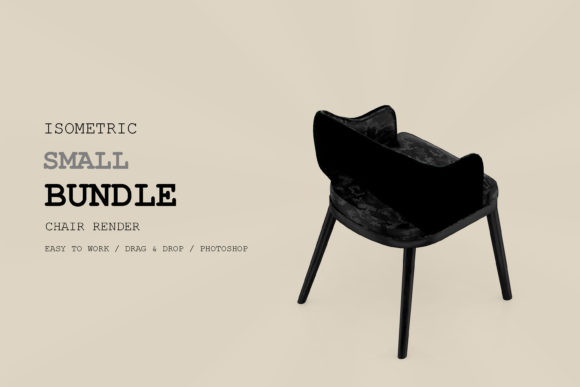 Isometric Chair 3D Render Pack 239