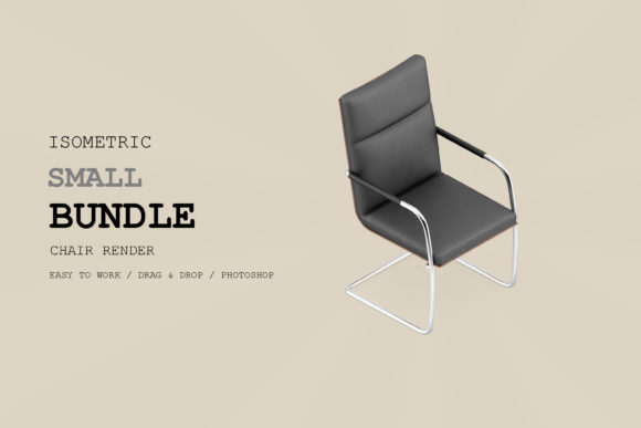Isometric Chair 3D Render Pack 35