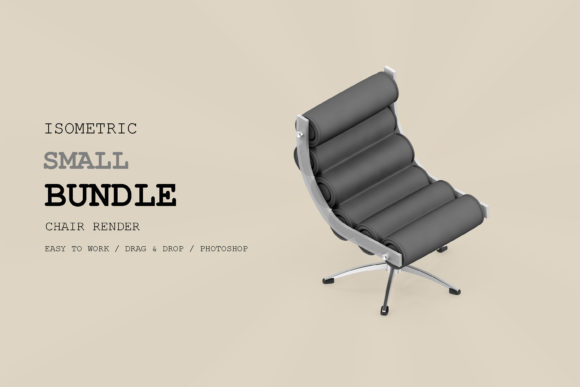Isometric Chair 3D Render Pack 36