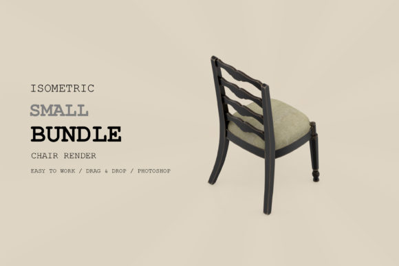 Isometric Chair 3D Render Pack 78: Strategic Applications for Professional Design and Communication