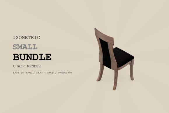 Isometric Chair 3D Render Pack 91