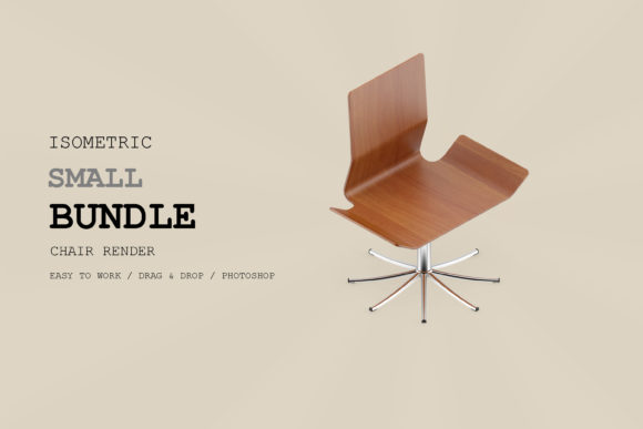 Isometric Chair 3D Render Pack 96