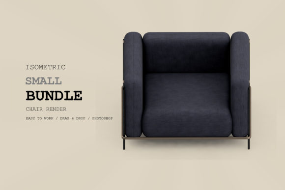 Transforming Isometric Design with Isometric Armchair 3D Rendering Pack 1
